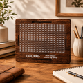 Wooden ₹1,00,000 Savings Challenge Board + Free Marker Pen Included