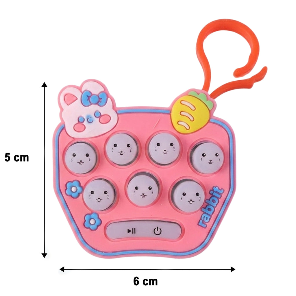 Cute Cartoon Music Push Button Toy Keychain With Sound (1 Pc Mix Design)